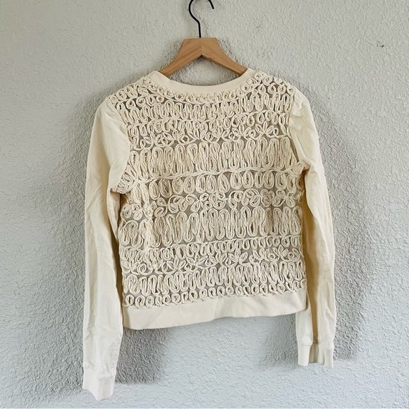 Anthropoliogie Cream Texture Pullover Top - Picture 2 of 13
